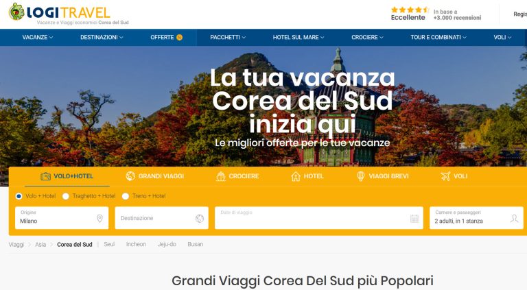 offerti di viaggi Corea del Sud Agosto