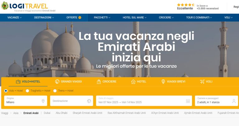 offerti di viaggi Emirati Arabi Uniti Agosto