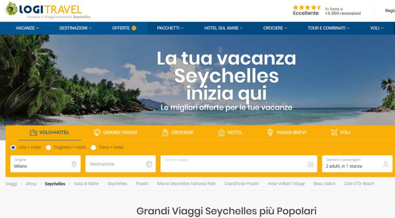 offerti di viaggi Seychelles Febbraio