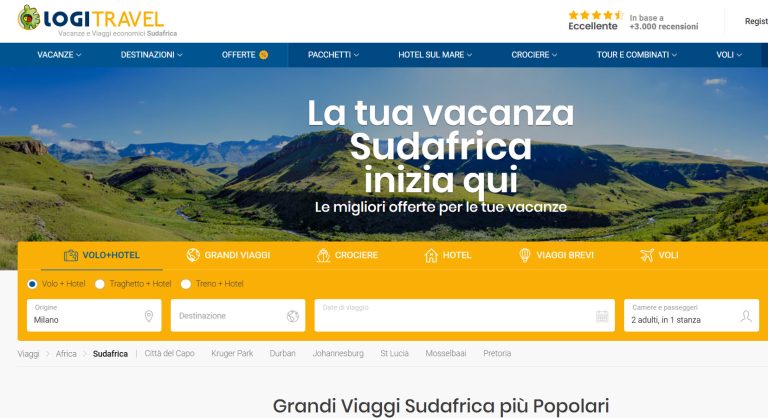 offerti di viaggi Sudafrica Maggio