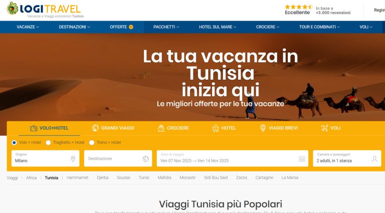 offerti di viaggi Tunisia Novembre
