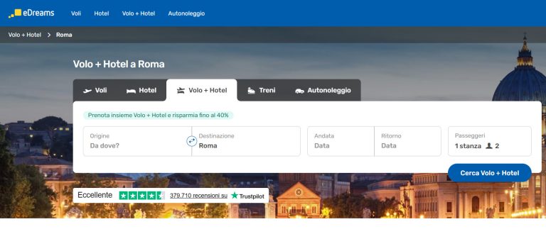 Volo Hotel a Roma