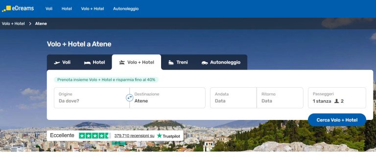 Volo Hotel Natale Atene