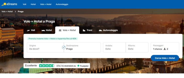 Volo Hotel Natale Praga