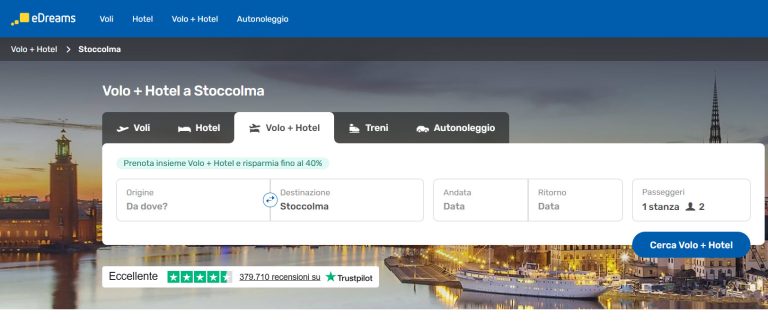 Volo Hotel Natale Stoccolma