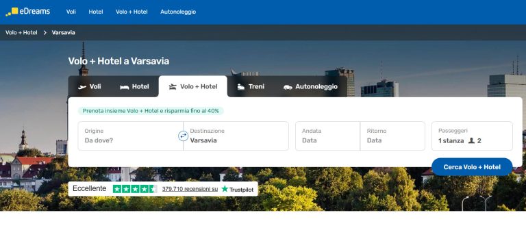 Volo Hotel Natale Varsavia