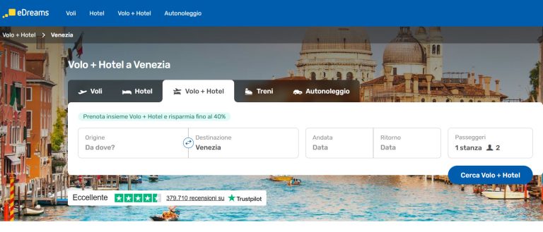 Volo Hotel Natale Venezia